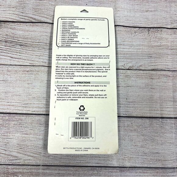 Vintage Glow in the Dark Stars 90’s Galactic Starz 1996 - Picture 5 of 5